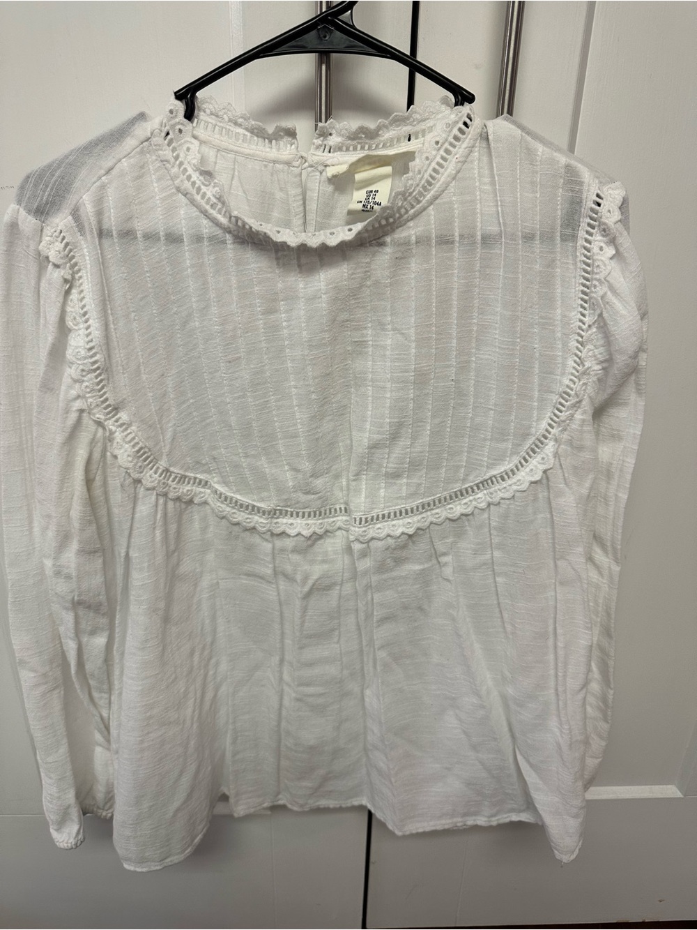 Women cotton blouse white